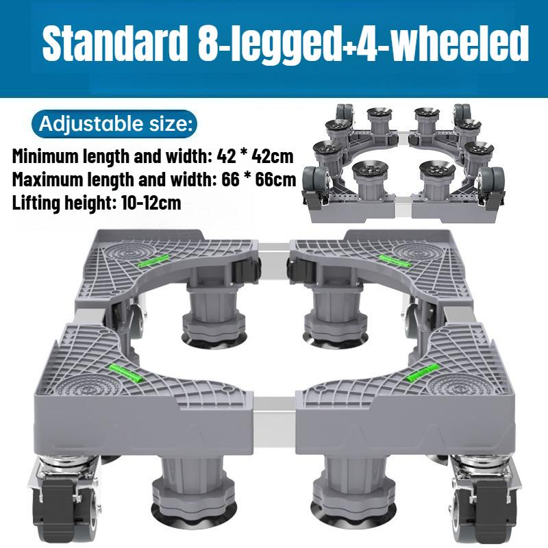 4 шт. Многофункциональная защитная основа для бытовой техники, система регулируемой высоты, амортизирующие коврики для домашнего обслуживания машин, стабильность