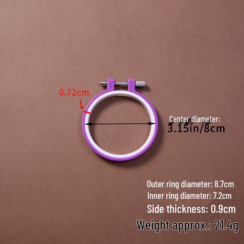 Регулируемые цветные пластиковые пяльцы для вышивания - Имитация бамбука для DIY проектов вышивки крестом