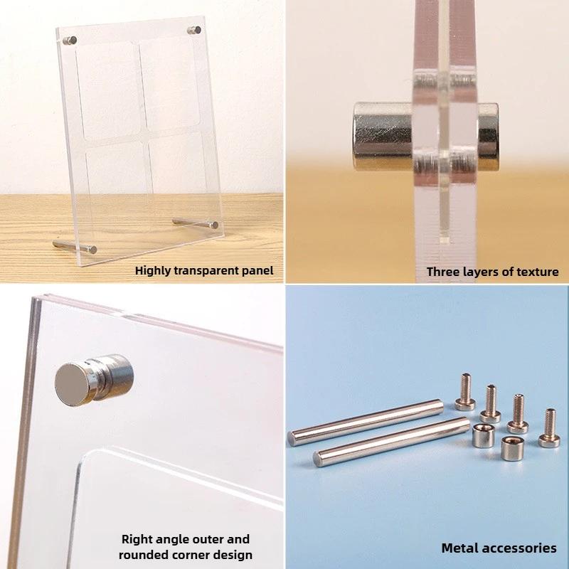 Transparent Acrylic Trading Cards Display Baseball Cards Display Frame Collectibles Sport & Stands Cards Display Wall with Screw