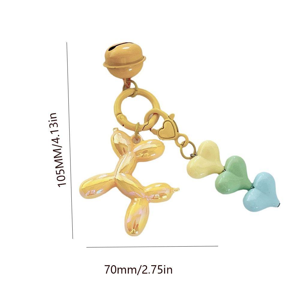 Cute Jelly Dog Key Chain Kawaii Love Puppy Keyring Creative Dog Balloon Keychain  Car Key
