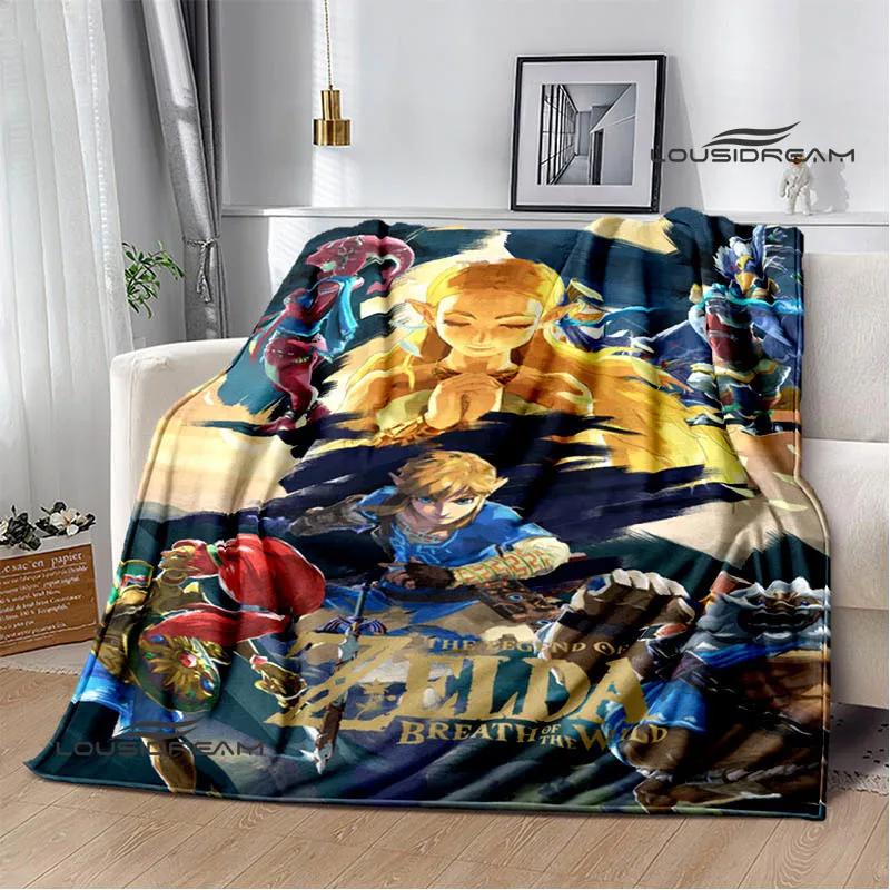 3D Z-Zeldas Cartoon blanket Warm Flannel blankets Soft and comfortable blanket Home Travel Blankets bed linings Birthday Gift