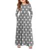Girls' Maxi Dress - Long Sleeve Pocket Dress