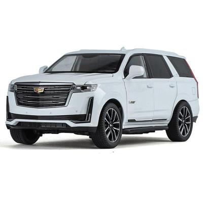 1/24 Cadillac Escalade внедорожник литой металлический автомобиль модель звук и свет настольная коллекция декоративный подарок мальчики дисплей украшение