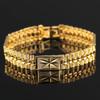 New Fashion Classic Bracelet Gold Color Bracelet Adjustable Punk Rock Men's Party Festival Gift Accessories