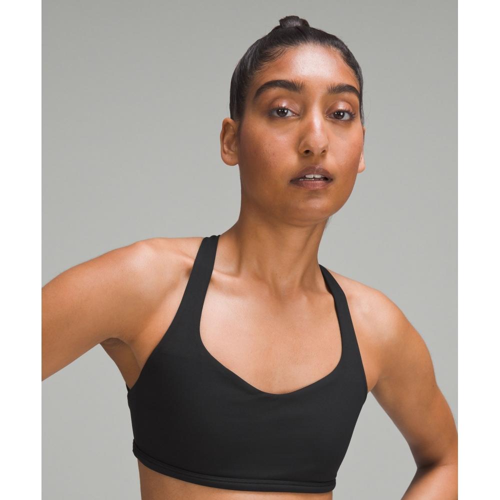 Lululemon Free To Be BrA Wild Light Поддержка AB Cup Черный