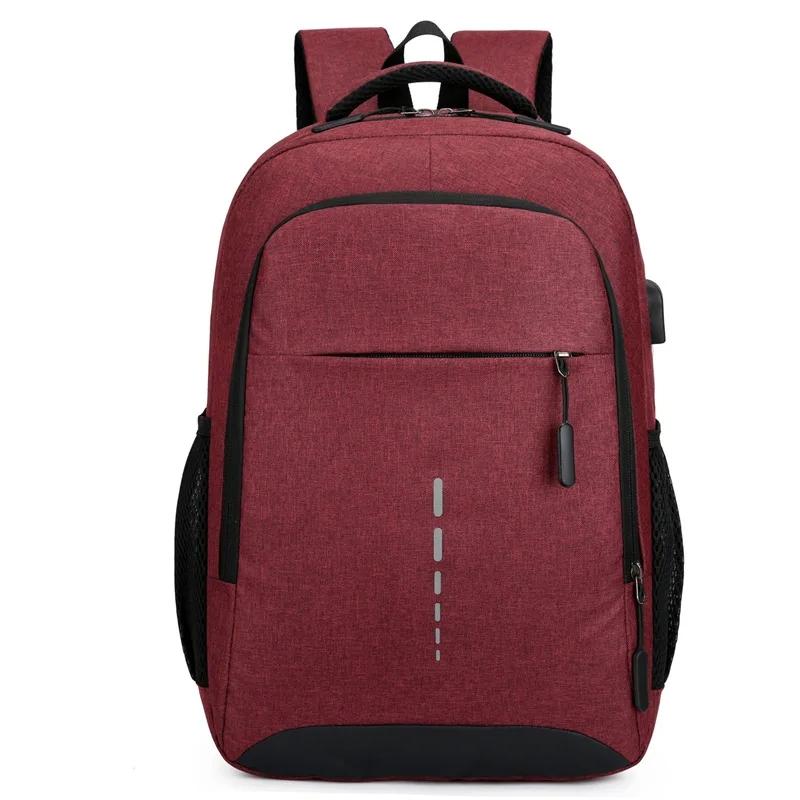 Classic Men Waterproof Backpack USB Charging Casual Travel Backpack Men Large Capacity Travel Laptop Backpack School Bag