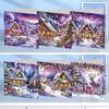 6PCS DIY Diamond Painting Greeting Card Set Diamond Art Handmade Cards for Birthdays Thanksgiving & Special Occasion