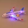 Feibe Plastic Airbus A380 Model Airplane Electric Flash Light Sound Kids Toys One Size