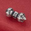 Серебряные бусины-разделители Лотос и Ваджра S925 для браслетов и четток DIY