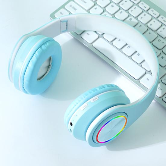 Беспроводные наушники со стабильным соединением, RGB-подсветкой, низкой задержкой, шумоподавлением, глубоким