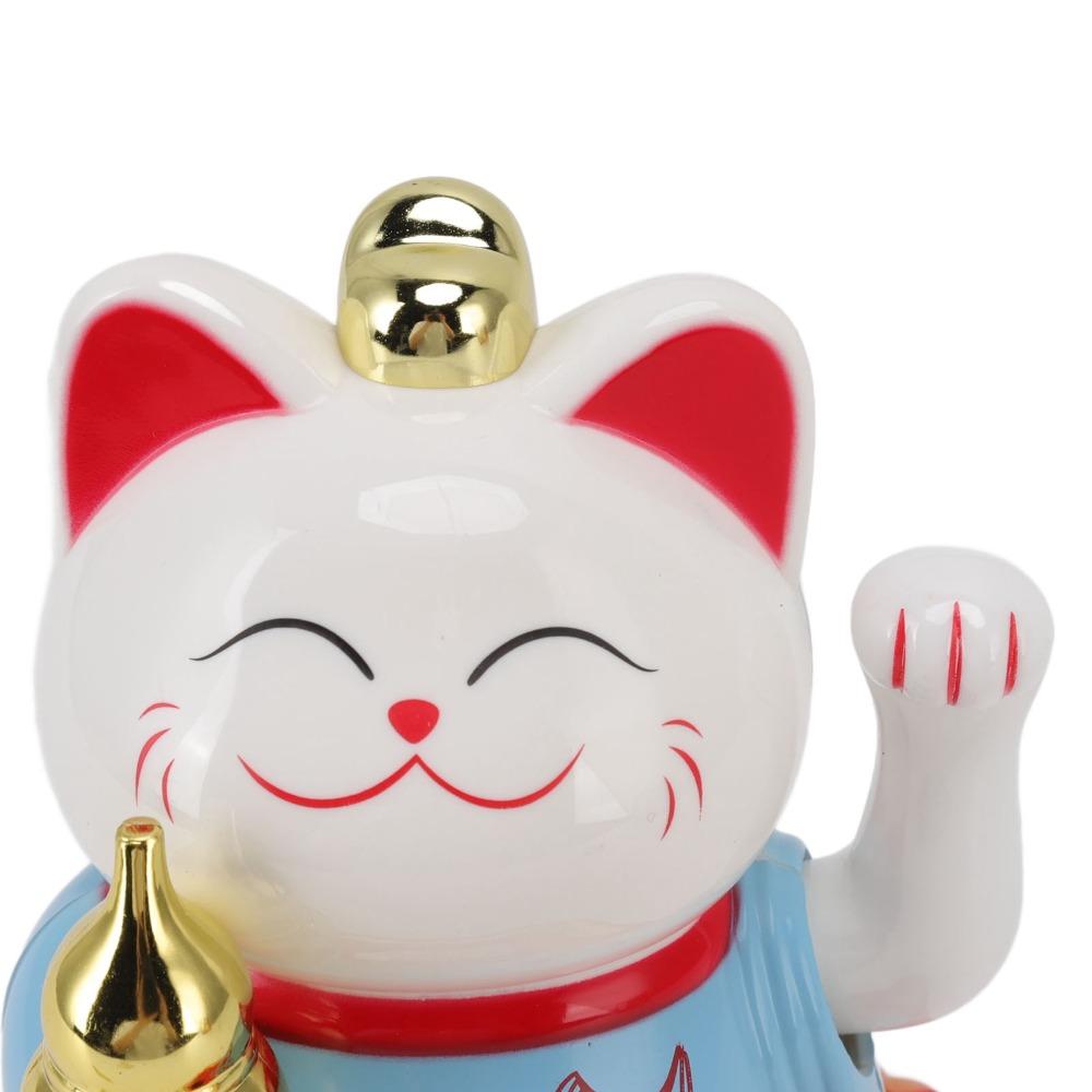 4.13x3.74x3.27in Chinese Fortune Cat Ornament Desktop Auspicious Decor  Window Embellishment