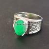 Emerald Oval Cut Gemstone With 925 Sterling Silver Ring For Men's #B19 JL375671255702