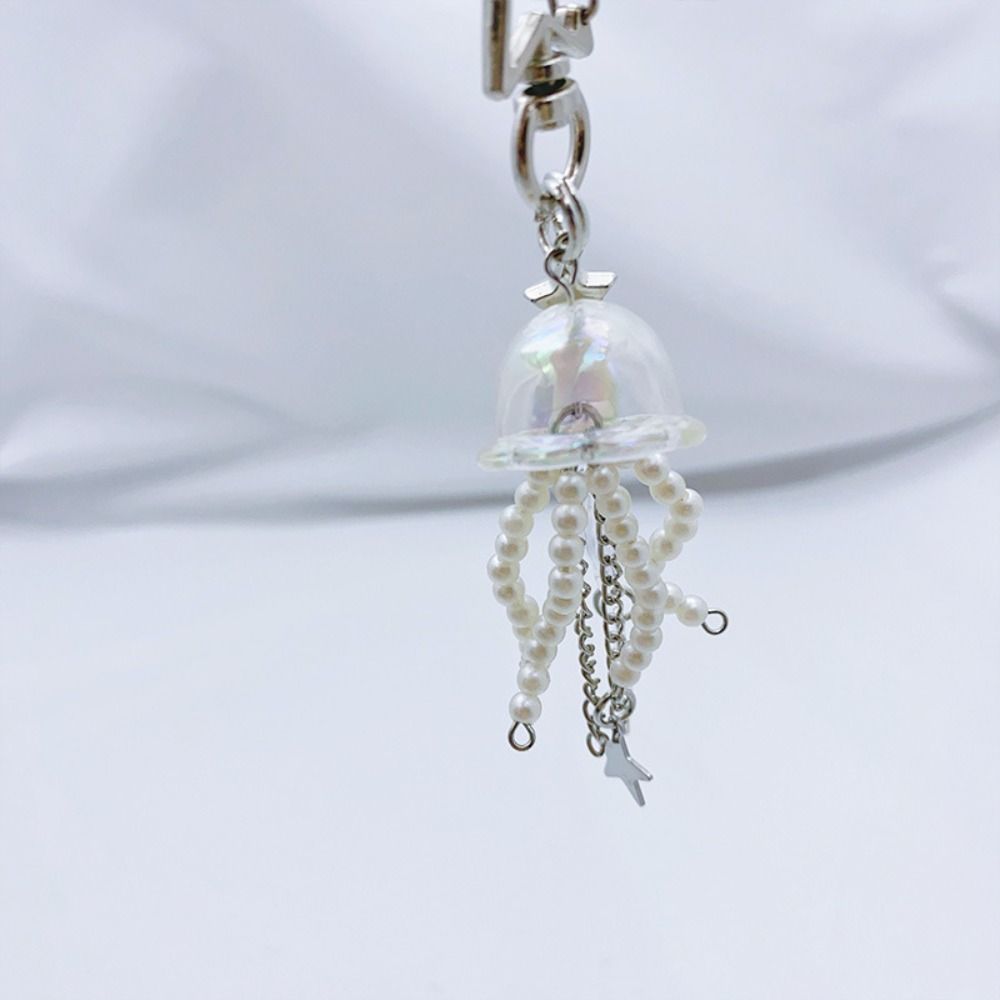Ocean Theme Jellyfish Phone Charm Strap Cute Cellphone Lanyard New Star Pendant Keychain