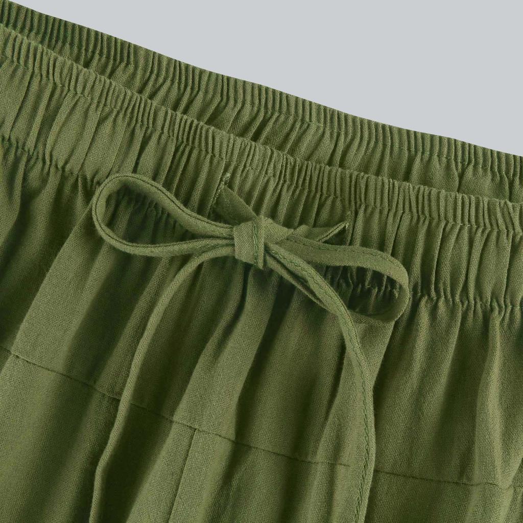 Men's Eight-inch Casual Loose Drawstring Summer Eight-inch Pants