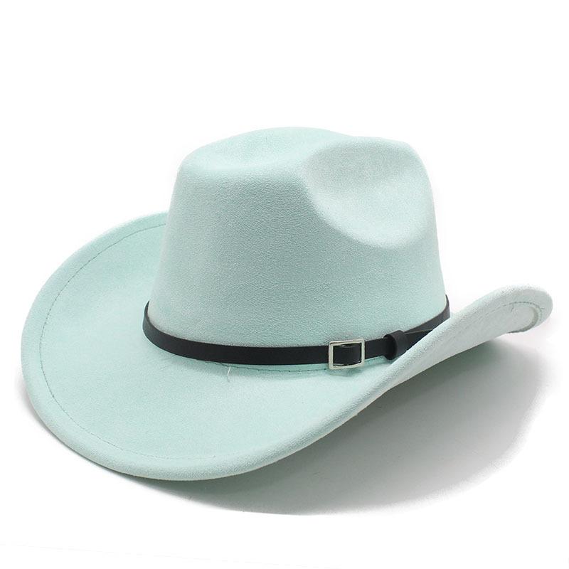 Big Edge One-Word Top Suede Western Cowboy Top Hat Jazz Hat Fashion Hat Retro Hat