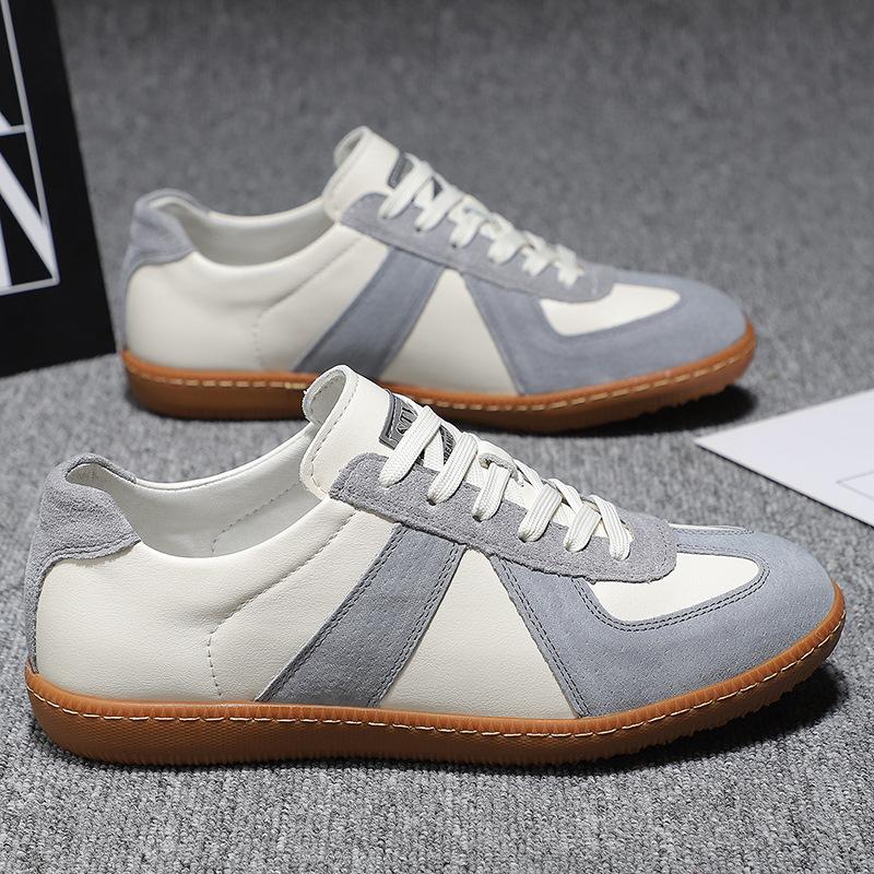 Мужская обувь весна новая мода кожаные кеды тренд универсальная спортивная повседневная мужская дышащая кожаная обувь