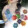 10Pcs Clothing Accessories Shine Headwear Decoration Delicate Sequin Decorative Flowers Ethnic Style Costume