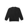 Vans Solid Color Loose Pullover Sweatshirt Unisex Tops Black VN000F2MBLK