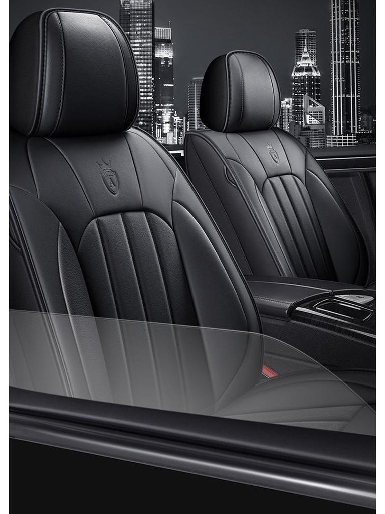 Универсальная пятиместная подушка на сиденье автомобиля из натуральной кожи