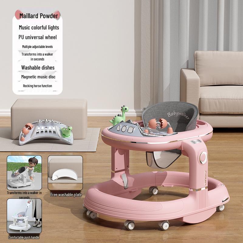 Многофункциональные детские ходунки: Защита от опрокидывания, Предотвращение О-образных ног, Обучение с помощью толкания для мальчиков и девочек