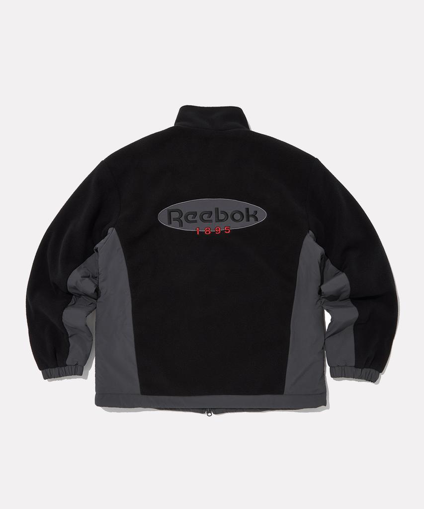 Reebok Fleece Reversible Jacket - Black:Charcoal