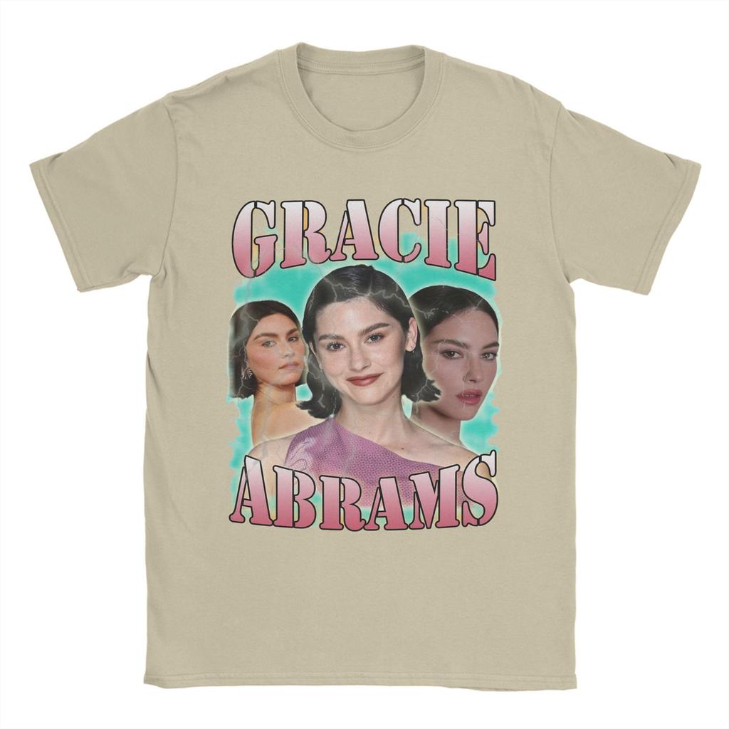 Gracie Abrams Men T Shirt Novelty Tee Shirt Short Sleeve Crew Neck T-Shirt 100% Cotton Gift Idea Clothing