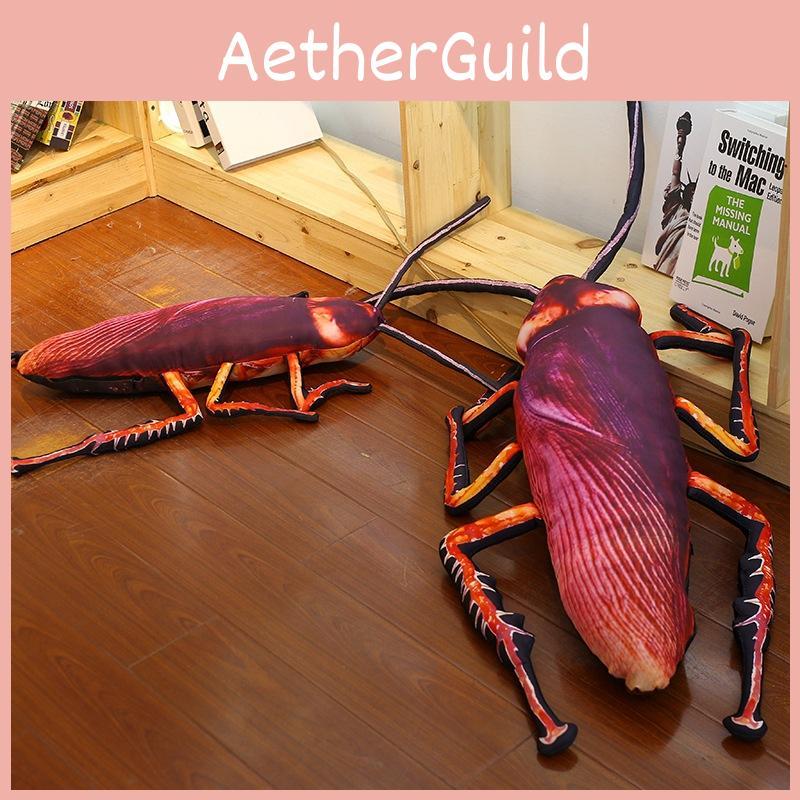 Реалистичная плюшевая подушка-таракан, уникальный подарок-прикол, коротковорсовая мягкая игрушка