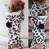 Leopard Pet Puppy Clothes Hoodie Jumpsuit Pajamas Outwear