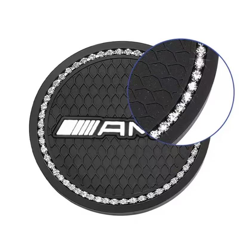 Car Coasters Rubber Water Cup Holder Anti-slip Pad Stickers For Mercedes benz A B C E G CLA GLK CLASS W221 W212 W213 W176 W205 CP2