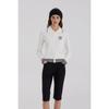 Goxo Knit Cardigan Classic Logo White