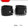 VaHppy SM BDSM Bondage Exquisite Sets 4colors Plush Leather Erotica Sex Toys for Couples Handcuffs Flirting