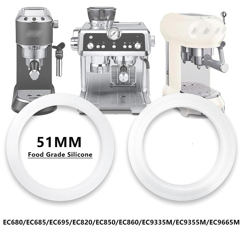 2/4Pcs Brewing Group Head Silicone Gasket Replacement for EC685/EC680/EC850/EC860/EC820/EC695/EC9335M Coffee Machine