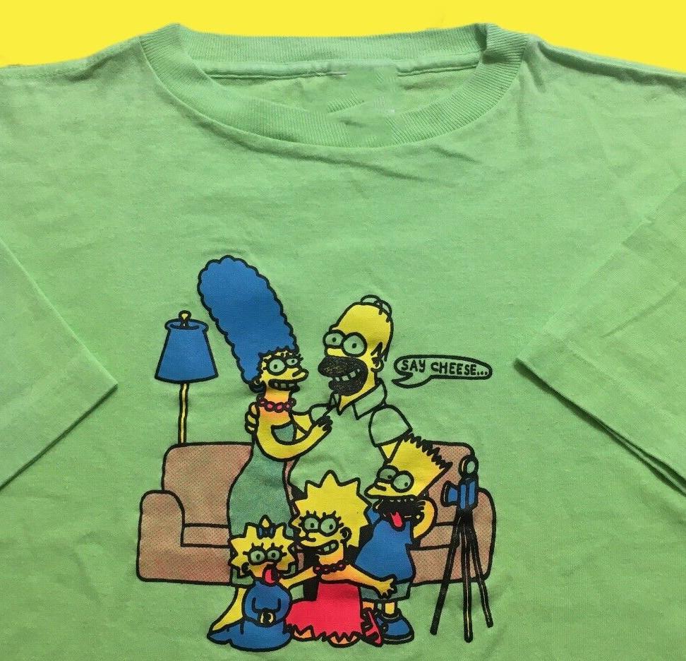 Vintage The Simpsons Family Portrait All size Gift Fans shirt E1114