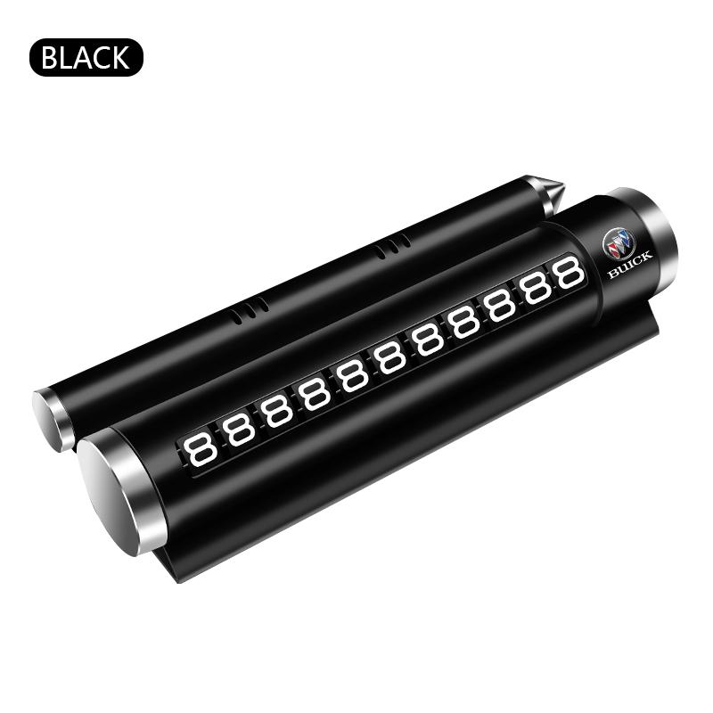 Metal Car Temporary Parking Card Rotate Phone Number Plate For Buick Envision Excelle GT Verano Regal LaCrosse Encore GL8 GL6 AUZ1