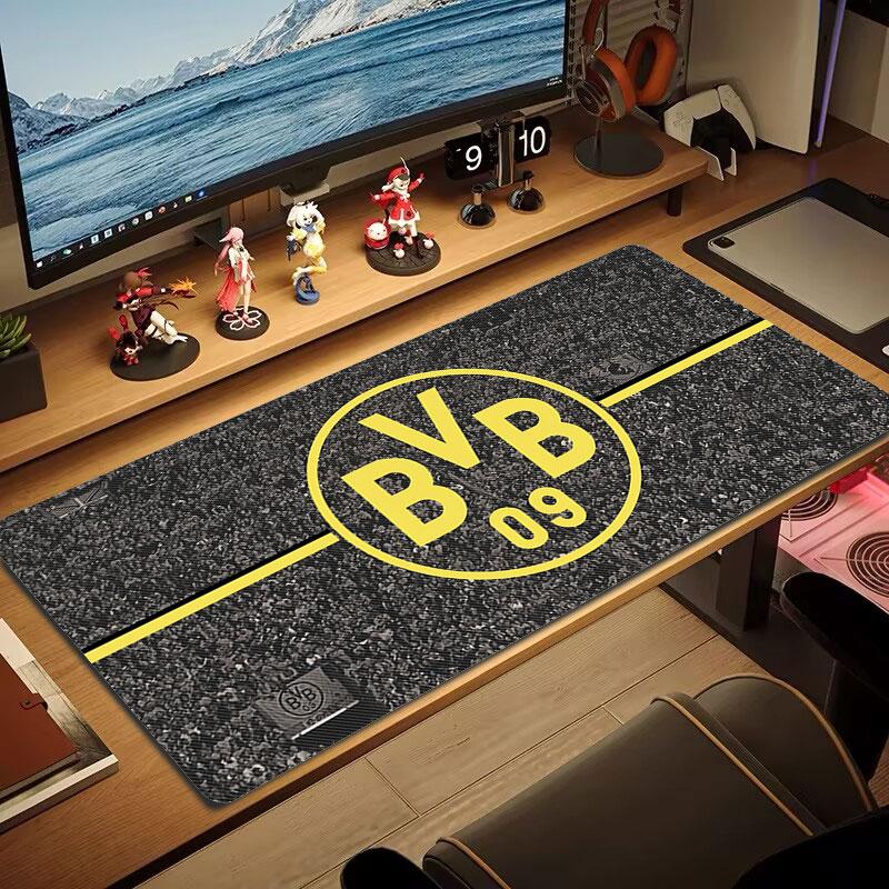 Dortmund Team Logo Mouse Pad, Large Gaming Desk Mat, Non-slip XXL Mousepad for Laptop & Tablet, Mini PC Playmat with Stitched Edges
