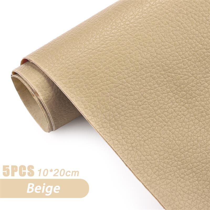 5 шт. 10*20 см самоклеящиеся кожаные наклейки сильной вязкости искусственная кожа личи PU заплатка для ремонта дивана, автомобильного сиденья, наклейки