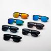 5PCS,Retro square-frame glasses, stylish glasses for driving, fishing, and vacations, discounted glasses bundles.