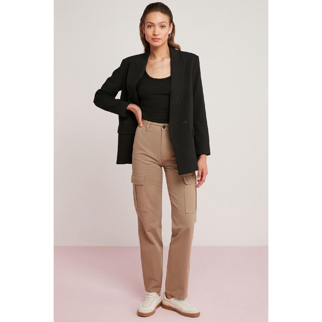 Lllesol Женская базовая белая майка в рубчик на толстых бретелях