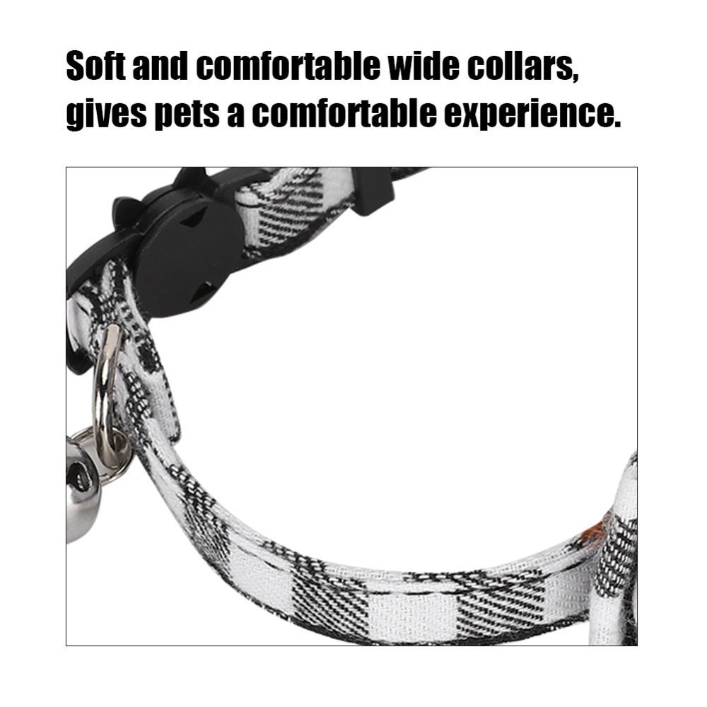 Bowknot Cat Collar Plaid Kitten Collar Decorative Bowtie Collar Kitty