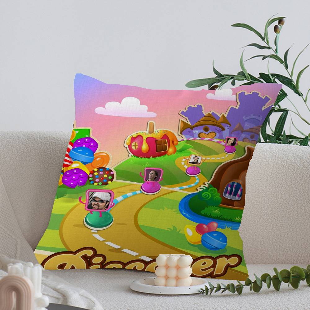 CCandy CCrush SSaga pillow cover sofa cushion cover home room decoration children gift