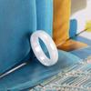 Smooth No Fading No Scratches 6mm Wide Curved Ceramic Ring
