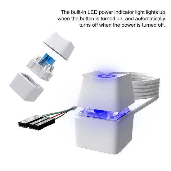 Компьютер Внешнее питание Светодиодные индикаторы Кнопка компьютера Цветной Настольный удлинитель Домашняя материнская плата