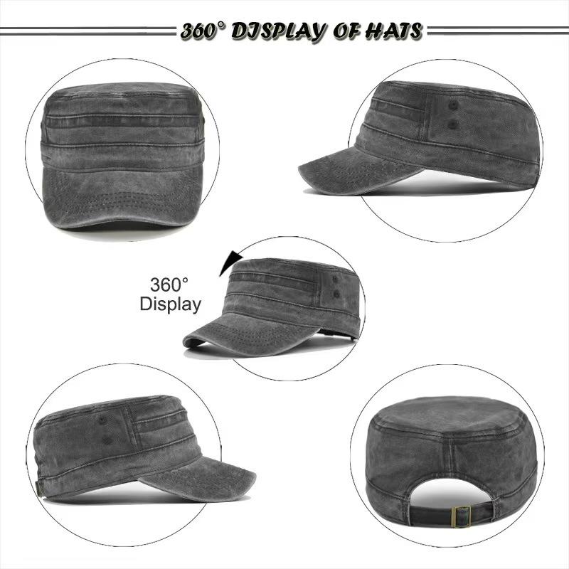 Новая мужская кепка с большим козырьком, большой размер, 100% хлопок, армейская плоская кепка, для улицы, бейсболка, летняя, полиэстер, большого размера, военная кепка