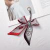 Silk Scarf Pendant Keychain: Versatile Bag Charm & Keyring