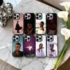 Сияющий J-Joy S-Sunday Актриса Чехол для телефона для iPhone17,16,15,14,13,12,11 Plus,Pro Max Конфетный Серебряный Покрытие Внутренняя крышка