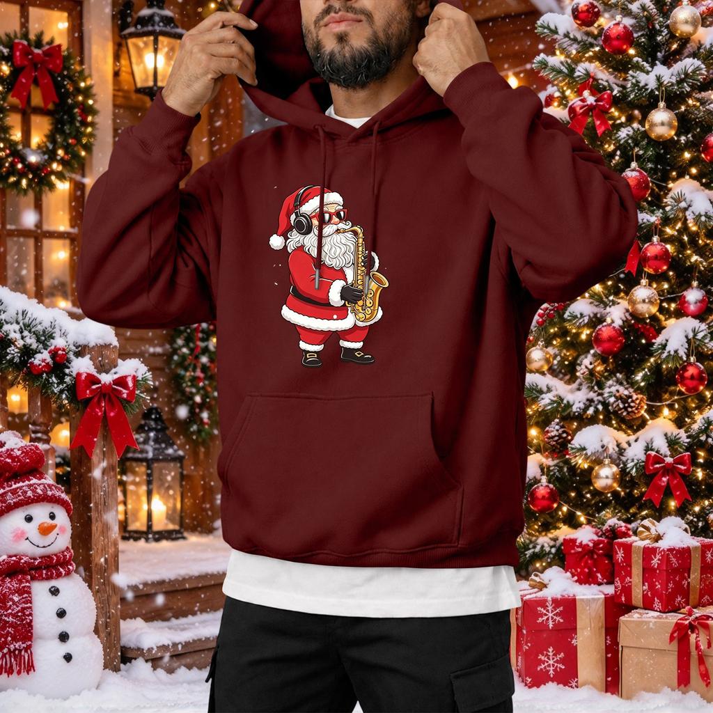 Men's Winter Hooded Sweatshirt Casual Pullover for Cold and Everyday Wear