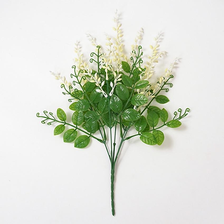 Decoration Artificial Plant Simulation Office Crafts Plastic 5 Stems Home Decor