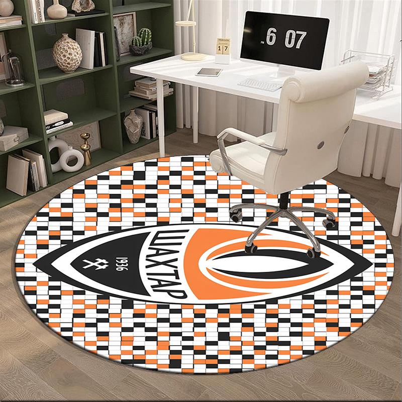 Shakhtar Donetsk Crest Design Round Rug for Livingroom,Bedroom, Palyroom, Chair Rug, Area rug, Circle Carpet, Fan Christmas gift