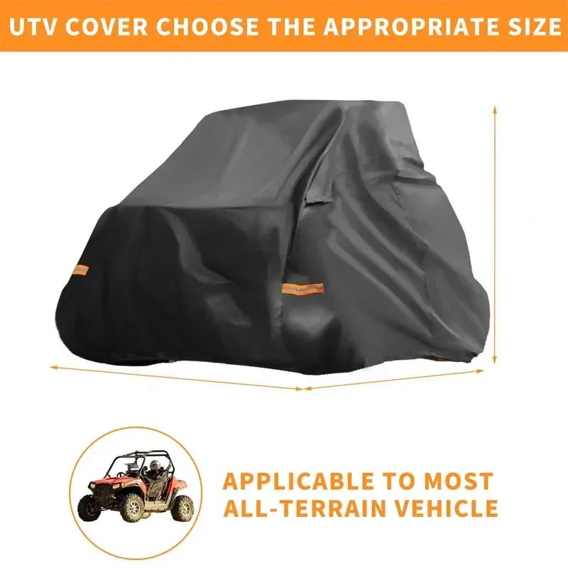 UTV Cover for Polaris RZR Trail Sport/Ultimate Waterproof Side by Side Cover Outdoor Protection 210D-PU 245*50*140cm