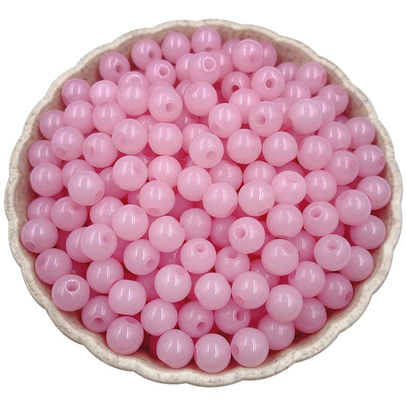 DIY фурнитура 6 мм желе цвет 200 шт Изготовление для поделок ювелирные изделия аксессуары бисер мода акриловые бусины круглые бусины